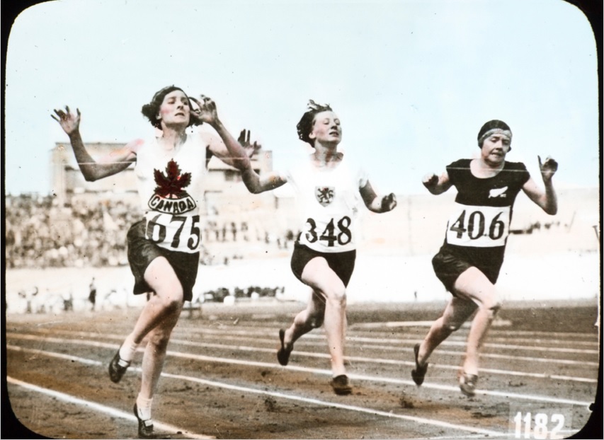 Acknowledgments: Image of three racing women at the finish line.Acknowledgments: Image of three racing women at the finish line.